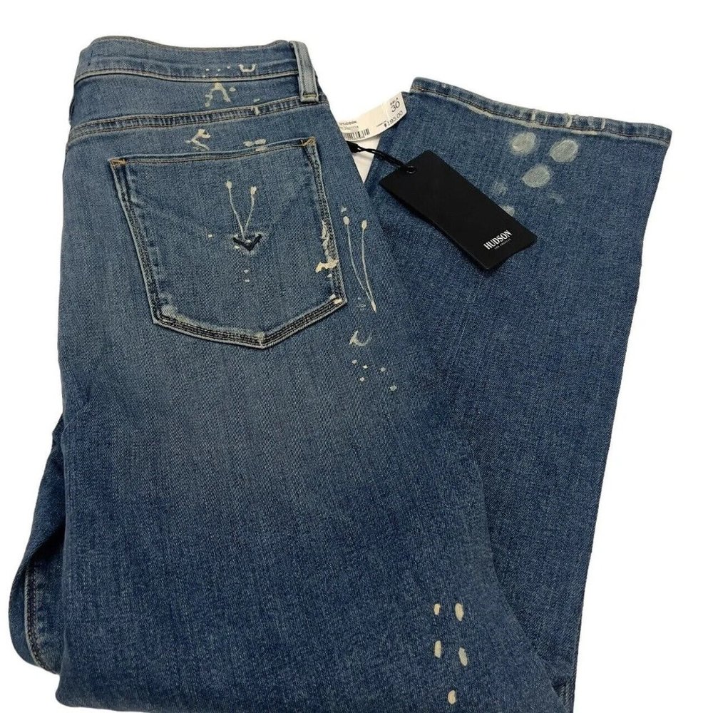 HUDSON Los Angeles Women's Jeans Barbara Straight Sz 30 NWT - Picture 5 of 15